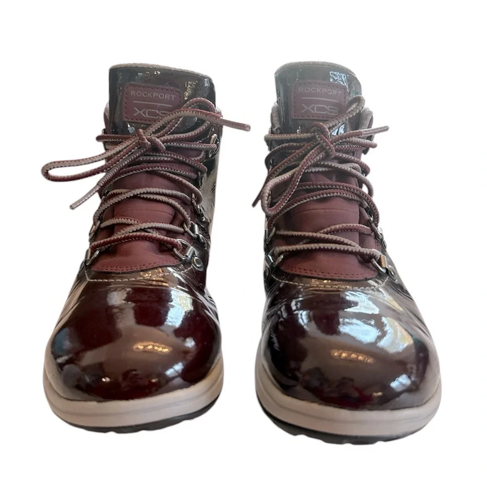 Rockport XCS Britt Alpine Waterproof Slip Proof Insulated Merlot Leather Boots